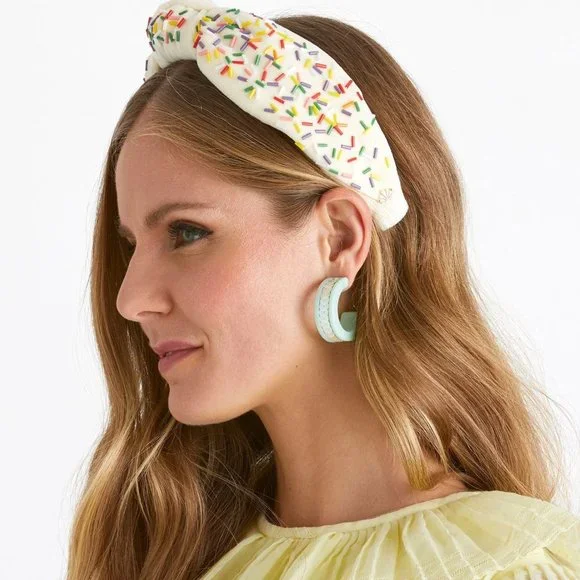 Lele Sadoughi Buttercream Birthday Cake Knotted Headband - Picture 2 of 6